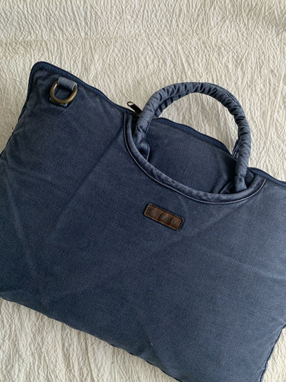 Denim Laptop Sleeve Cum Bag