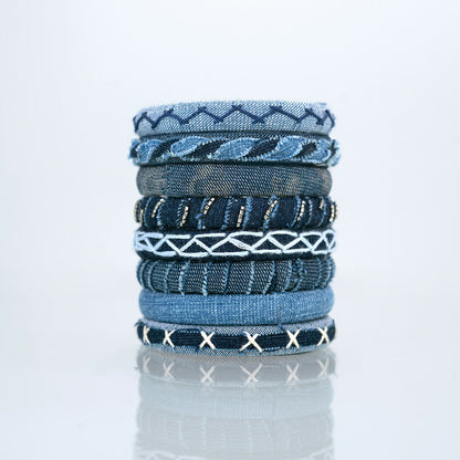 Alchemy Denim Bangle Set