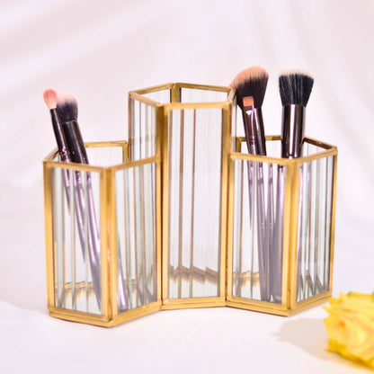 Cutlery Stand| Stationary organsier | Spoon Holder| Desk Organiser | Brush Holder| Fluted Glass