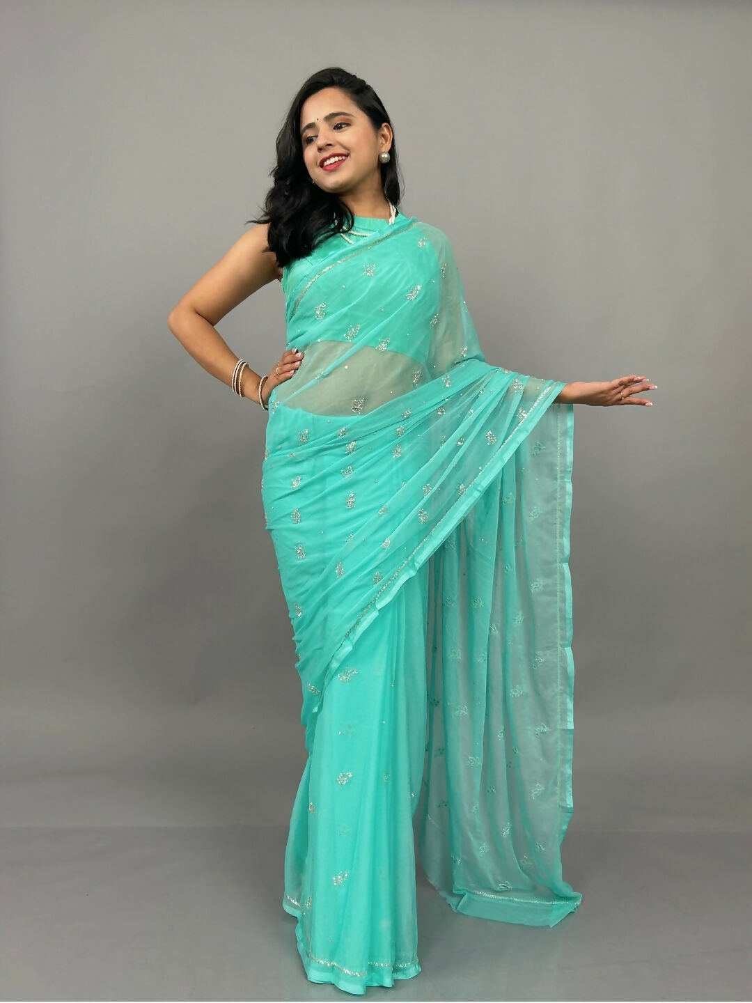 Sitaron ki Mehfil Chiffon Saree