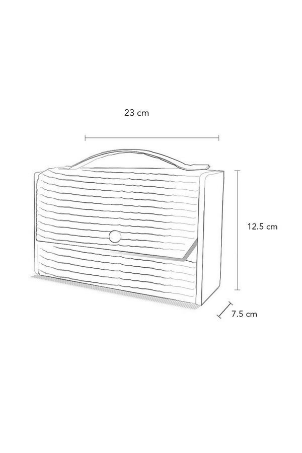 Springtale & Solid Olive Box Clutch - Changeable Sleeve