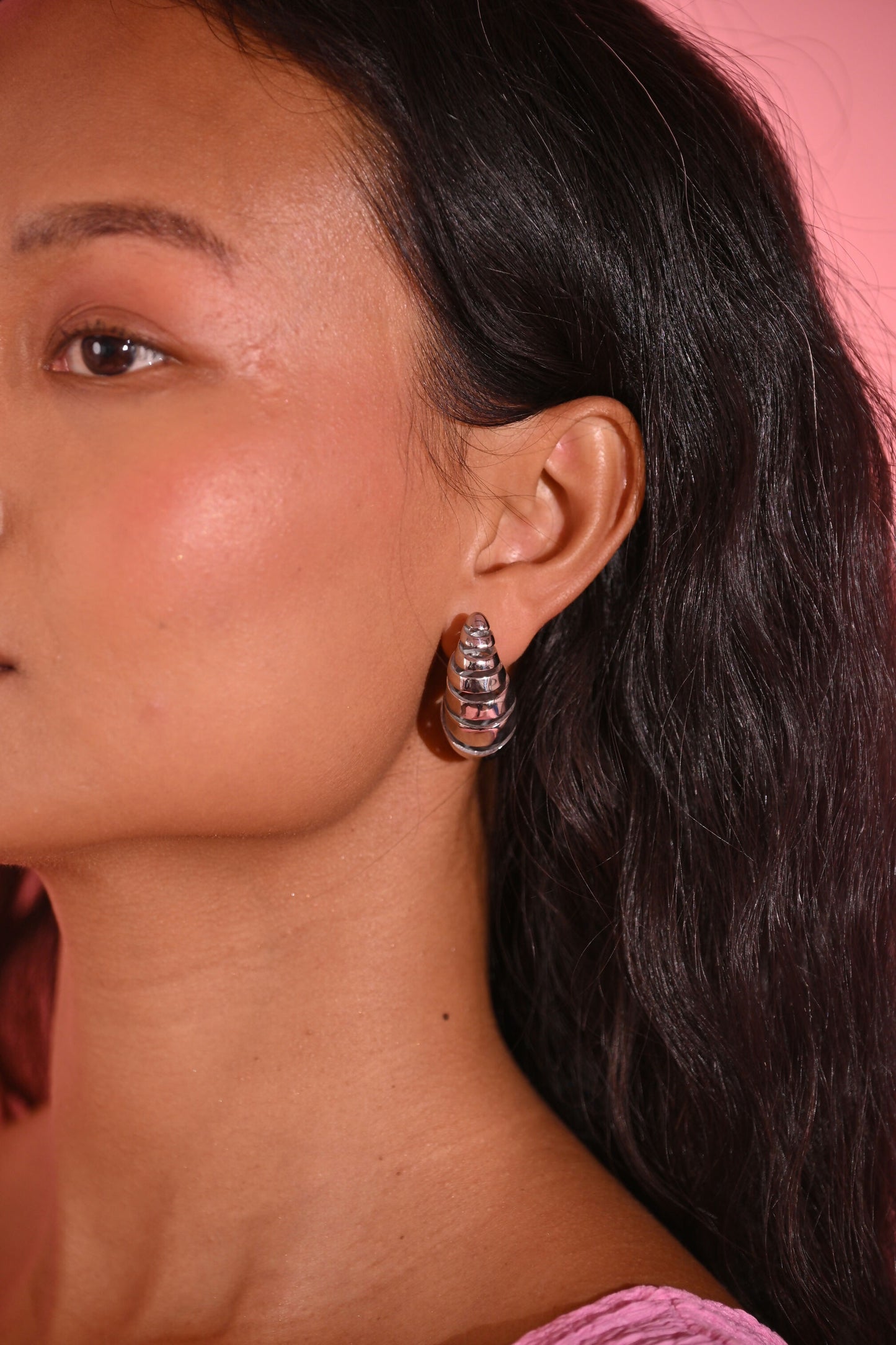 Elke Half Hoop Earrings