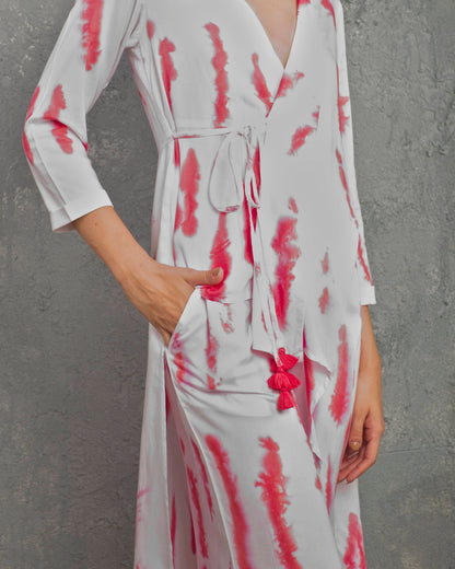 Ava Pink & White Co-ord Set