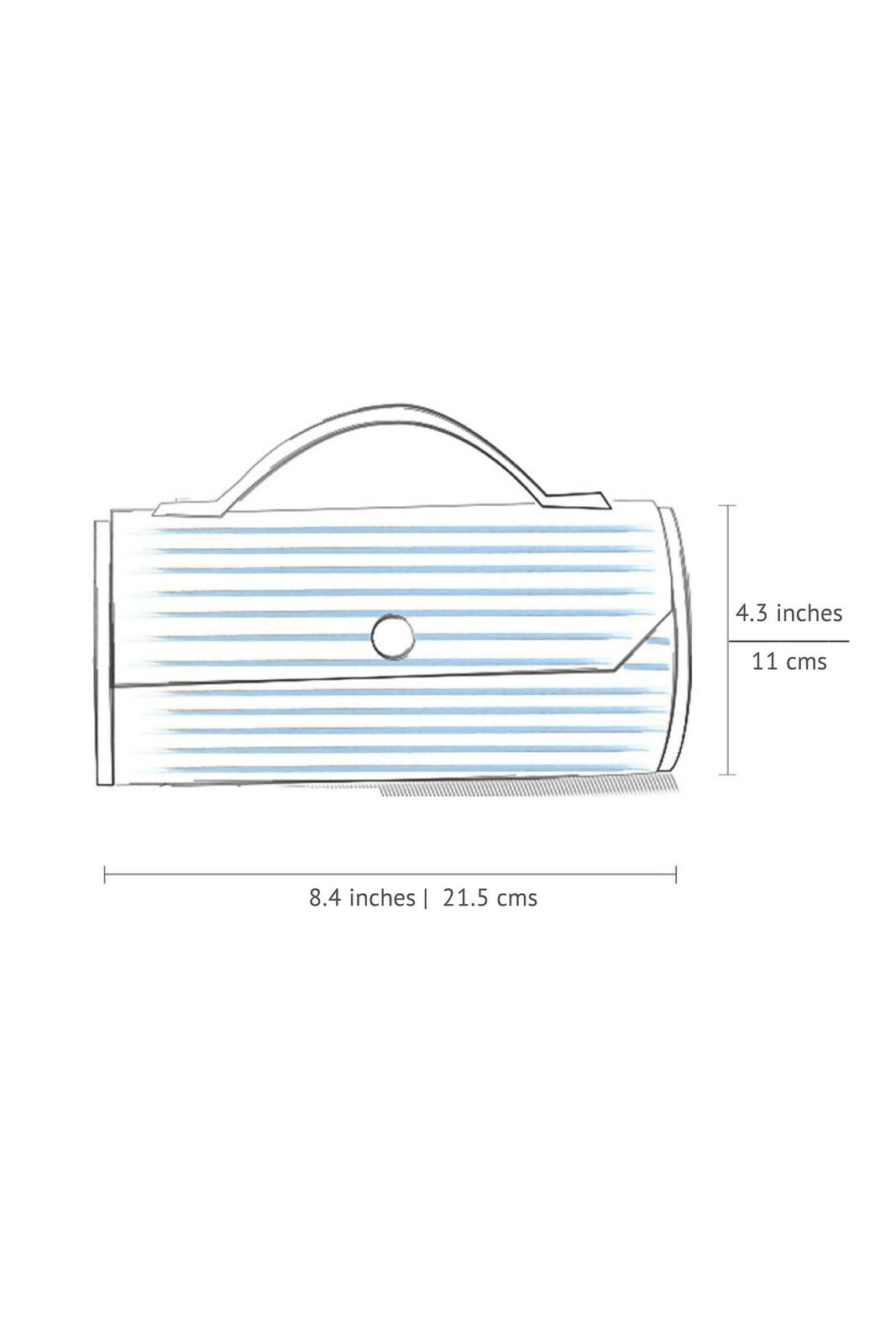 Sweet Pea Round Clutch Single Sleeve