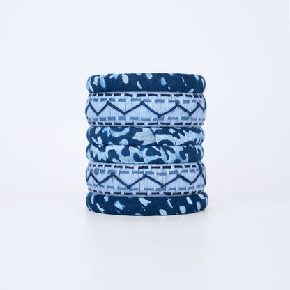 Alaknanda Fabric Bangle Set