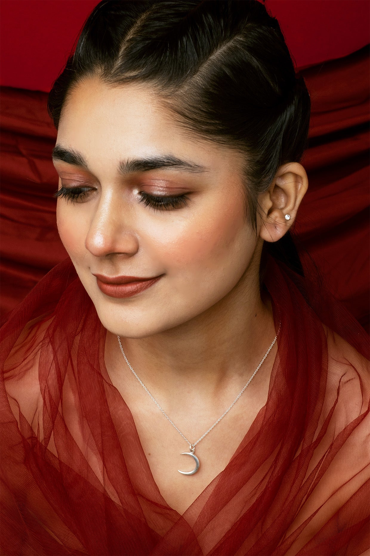 Silver Chandra Pendant