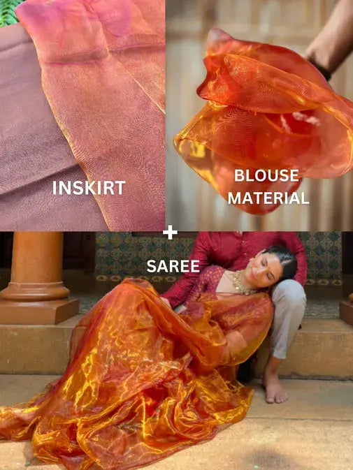 Honey Organza Saree Bundle