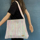 Upcycled Handwoven: Trapeze Tote 