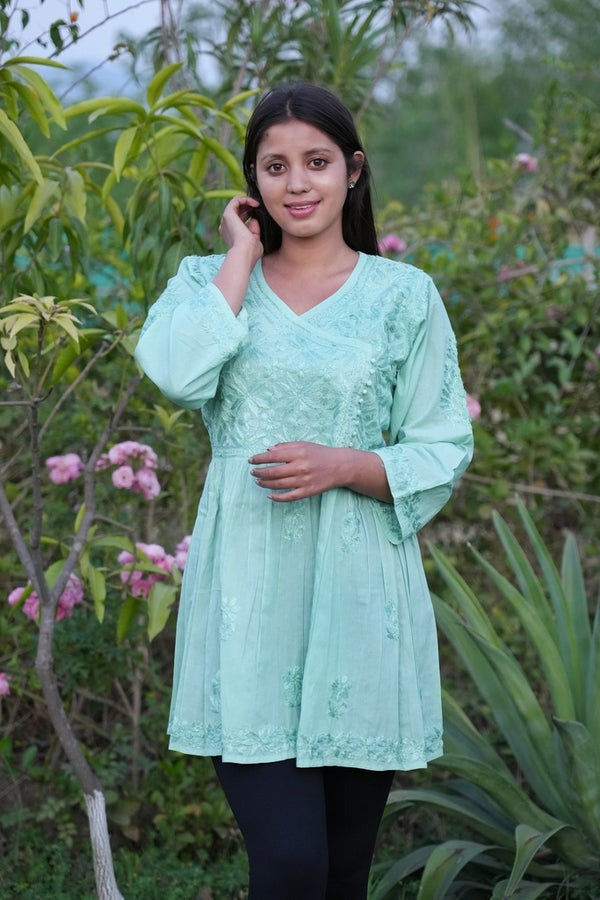 Saira Short Chikankari Frock