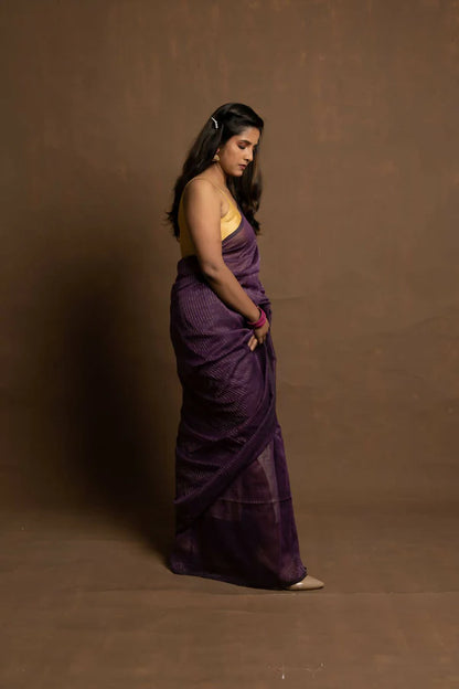 Shooting Star Zari Stripes Saree