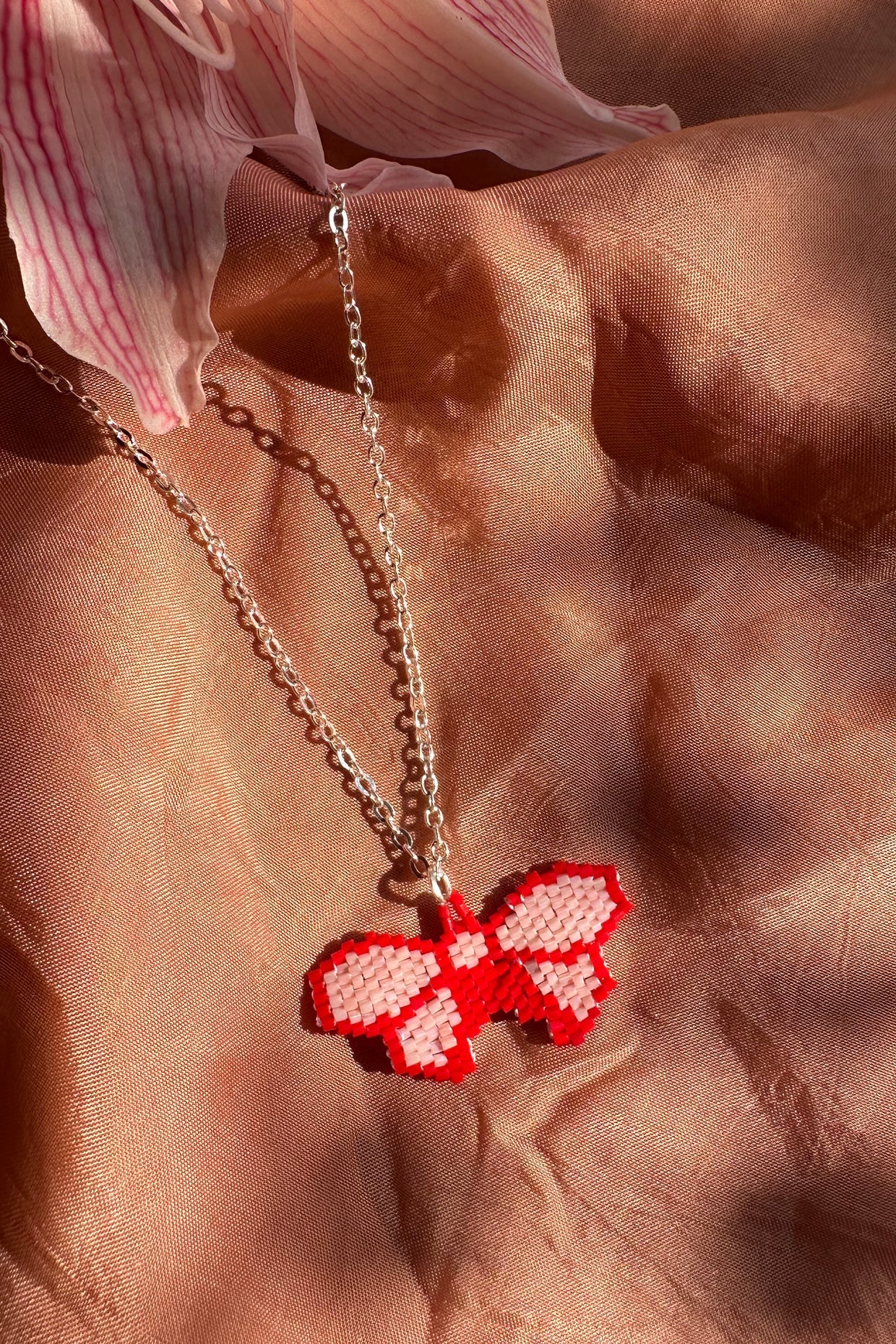 Dulaari Beaded Butterfly Necklace
