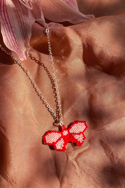Dulaari Beaded Butterfly Necklace