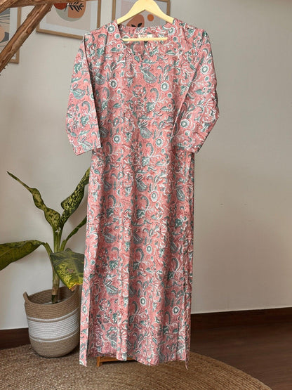 Dusty Pink Long Kurta