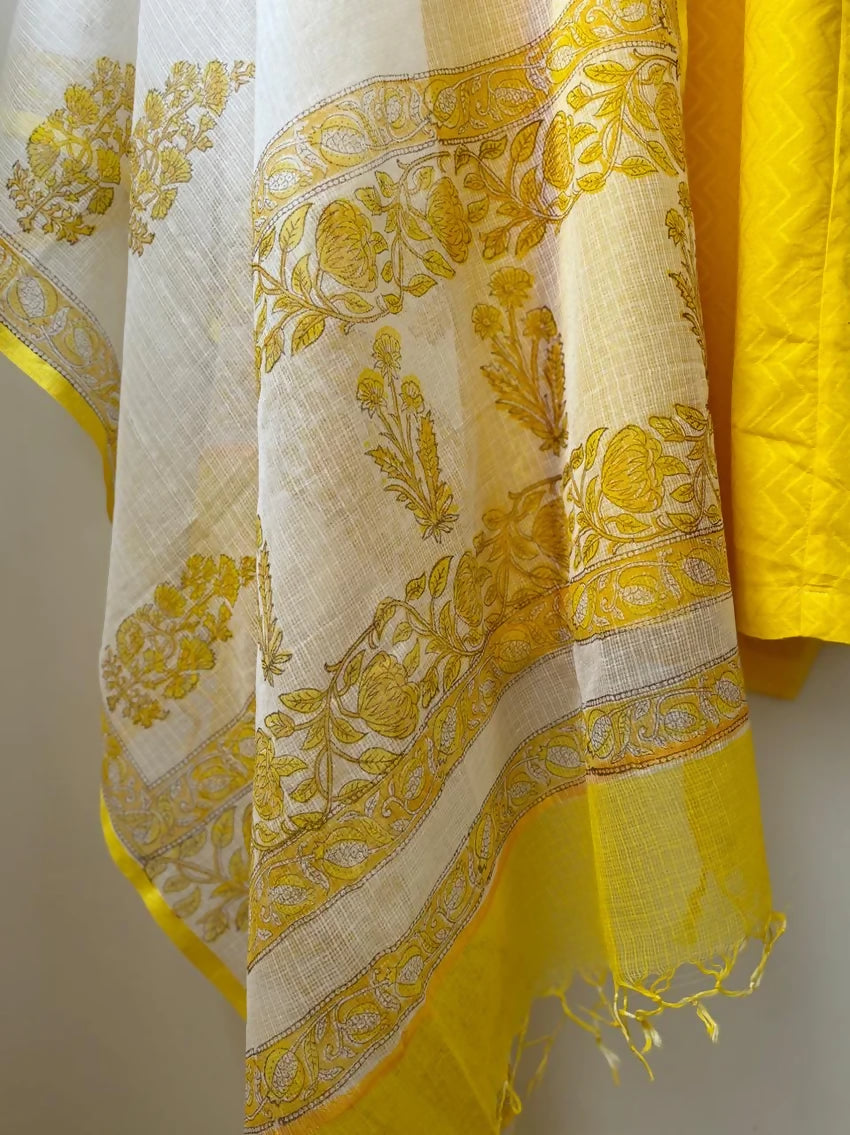 Kesar Mul Set (With Dupatta)