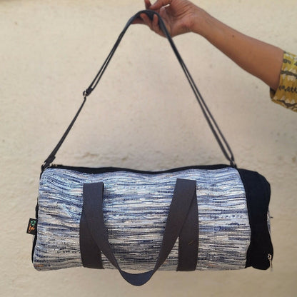 Upcycled Handwoven: Gym/Duffle Weekender Bag