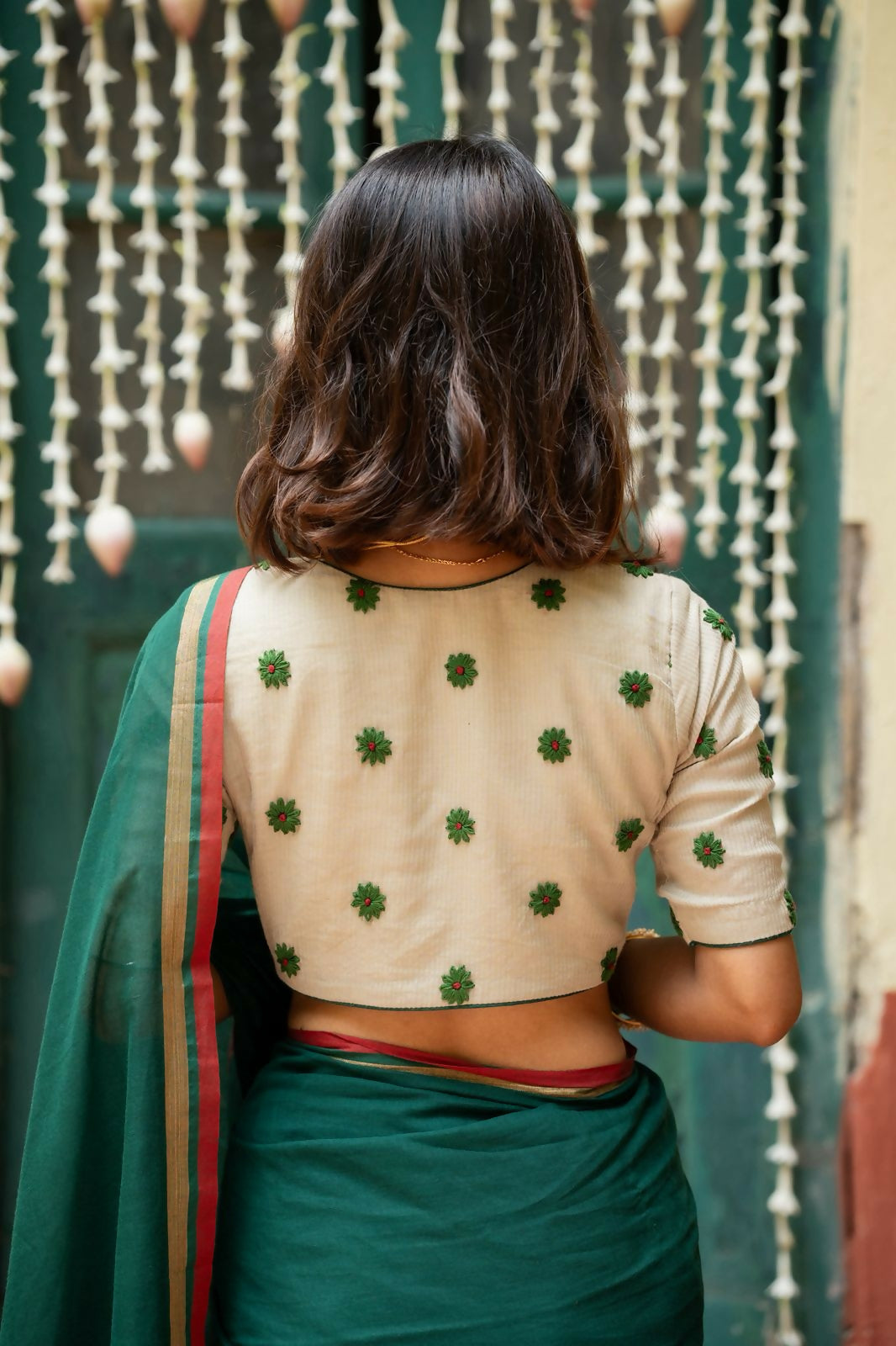 Green Petals Blouse