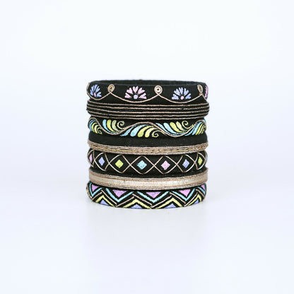 Malini Black Bangle Set