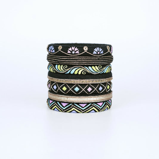 Malini Black Bangle Set