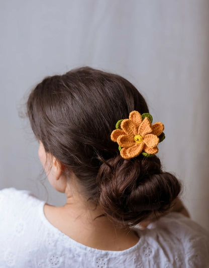 Hairstick ~ Mustard Camelia