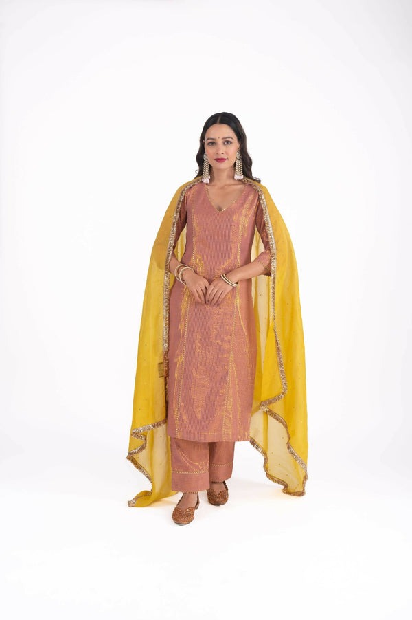 Ember Zari Kurta Set