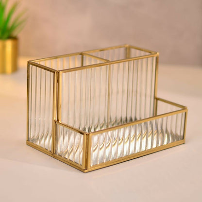 Fluted Glass Multipurpse Organizer