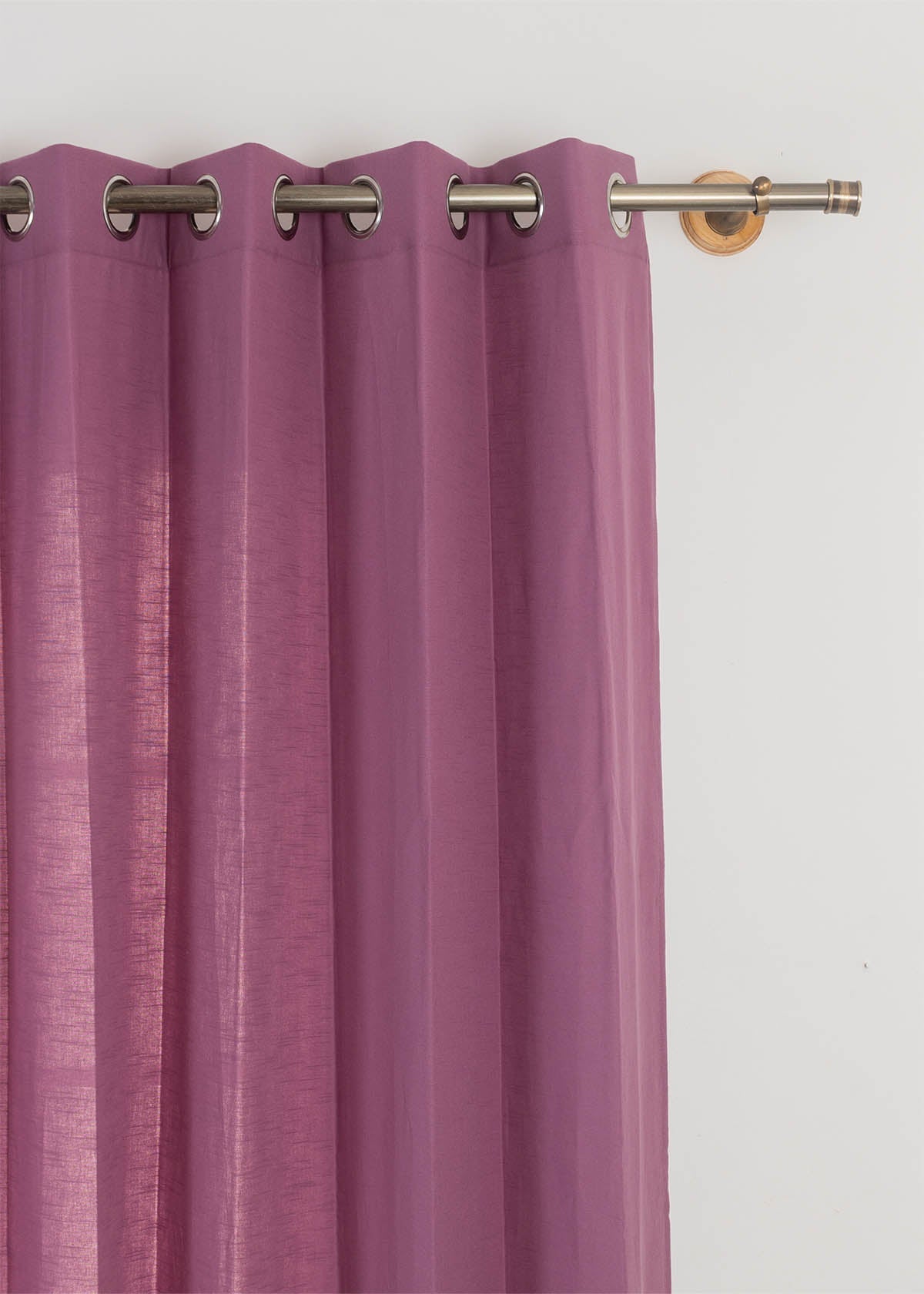 Room Darkening - Grape Purple Pure Cotton Curtain