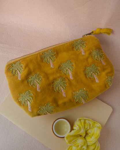 Palm Tree Midsized Pouch Bag