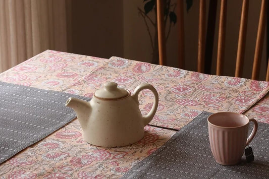 Blushing Meadows Wipeable & Reversible Cotton Placemats