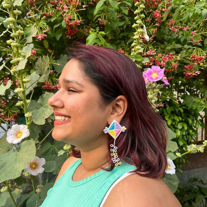 Kai Po Che Multicolor Beaded Earrings