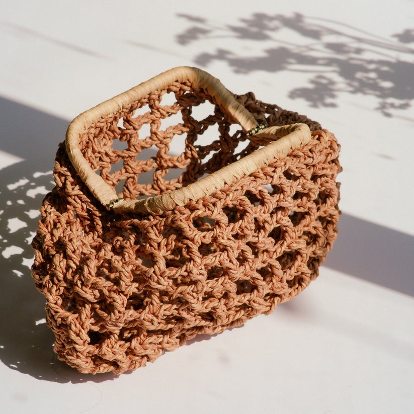 Raffia Clutch