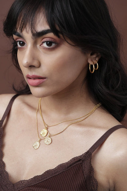 Gold Brass Waterprood Hoops