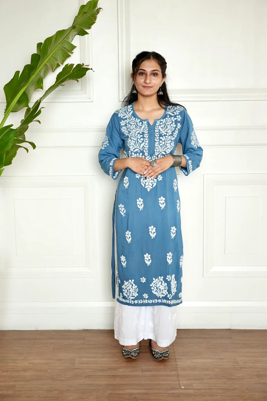 Gul Modal Chikankari Kurti