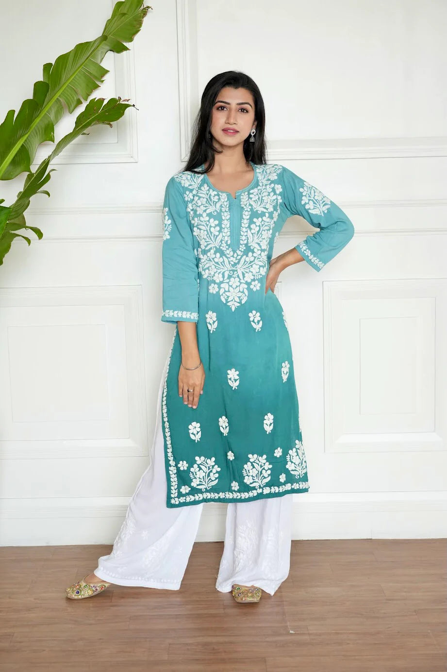 Gul Modal Chikankari Kurti