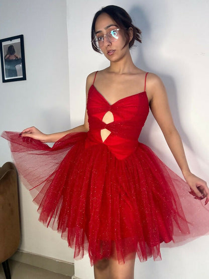 Shimmer Red Dress