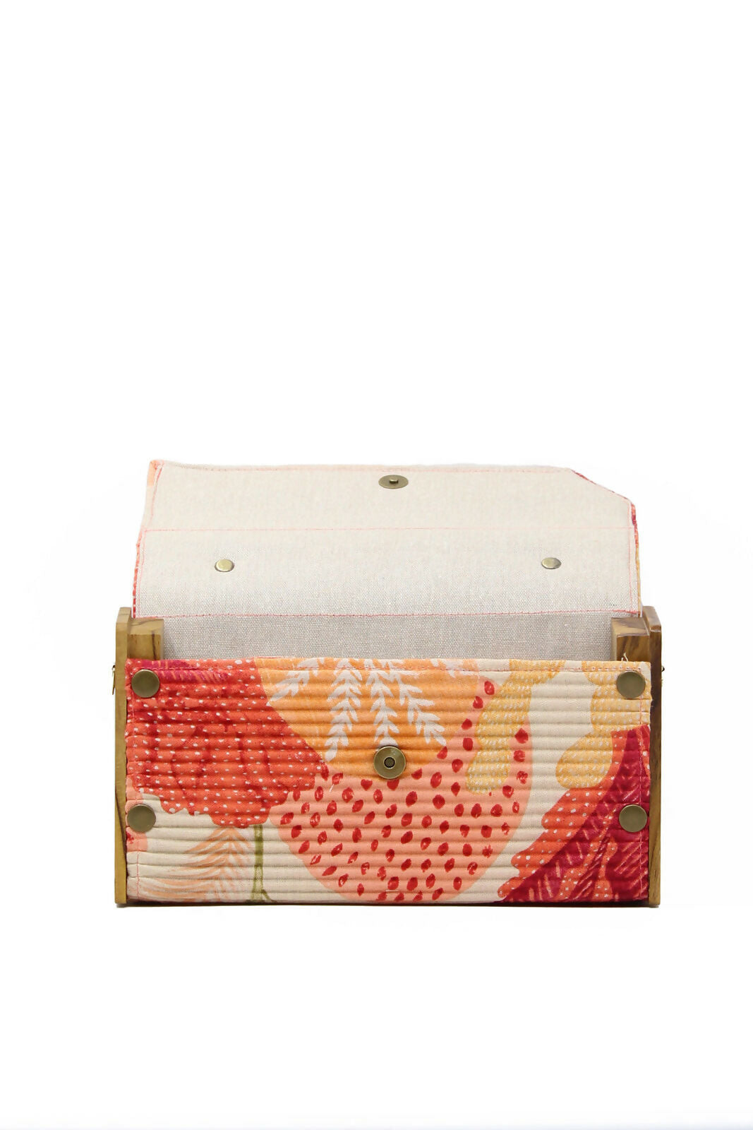 Springtale & Solid Olive Box Clutch - Changeable Sleeve