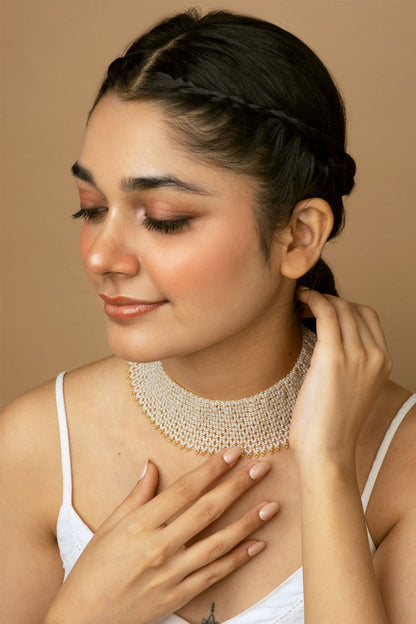 Kasavu Beaded Choker