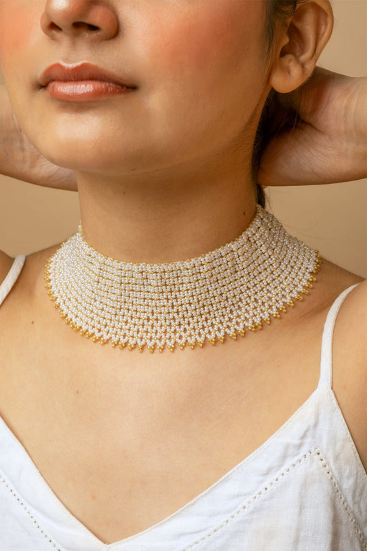 Kasavu Beaded Choker