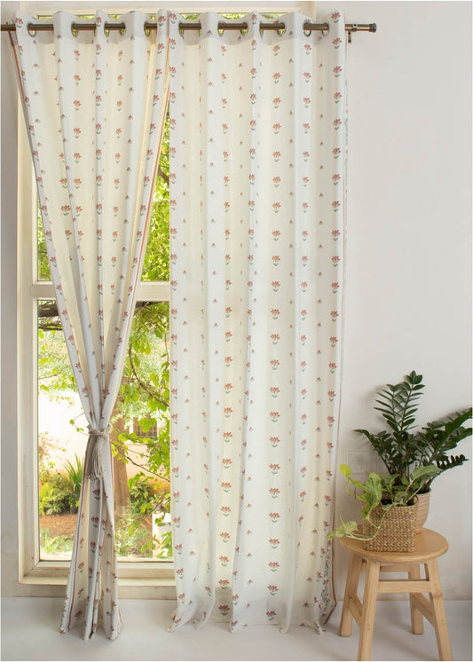 Room Darkening - Lotus Pond Cotton Curtain