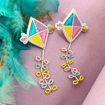 Kai Po Che Multicolor Beaded Earrings