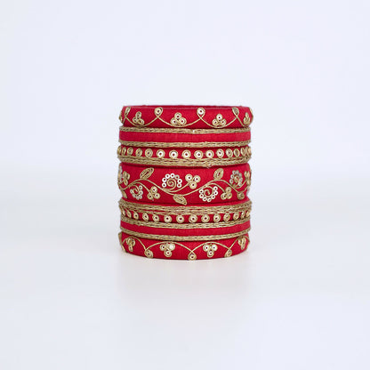 Shagun Red Bangle Set