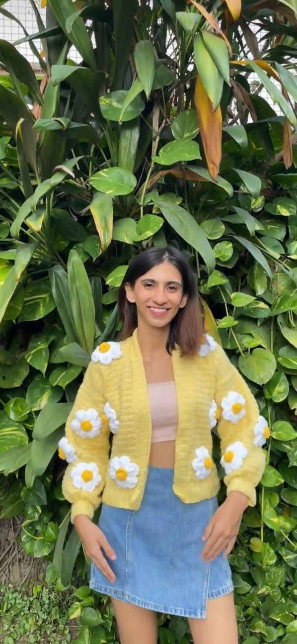 Daisy Yellow Full Length Cardigan – Local Nation