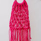 Hand-Knotted Fringe Handbag With Detachable Pouch