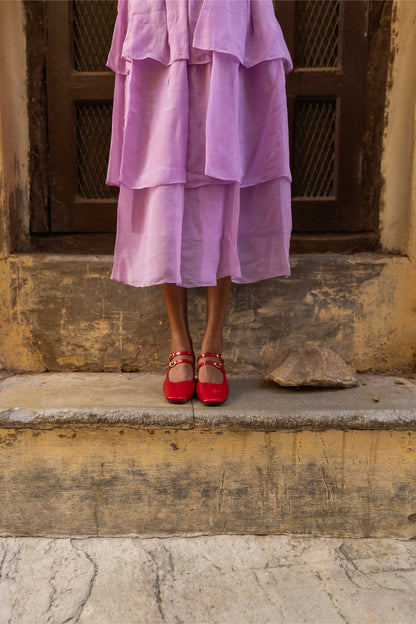 Ember Purple Organza Skirt