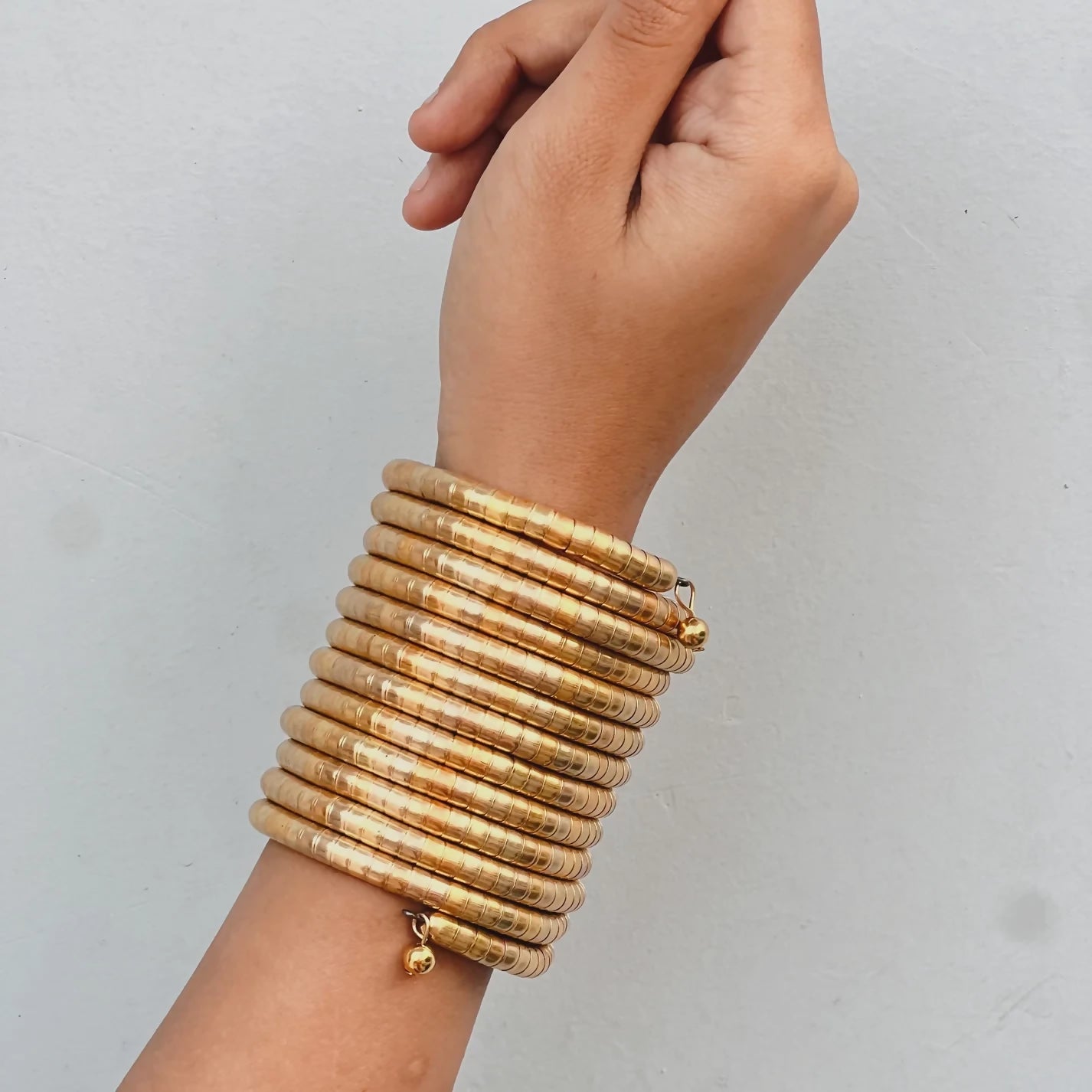 Spiral Bangle Set (Gold)