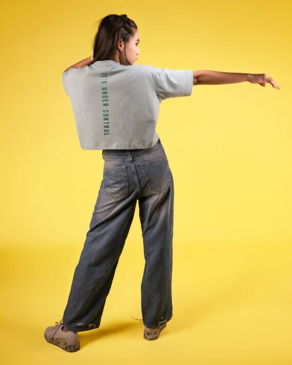 Menta Oversized Crop Tee