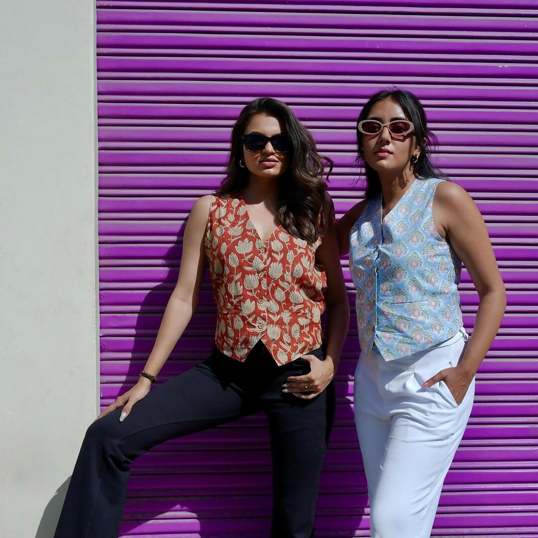 Powder Blue Vest Top