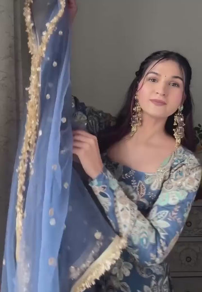 Firoza Falak Sharara Set