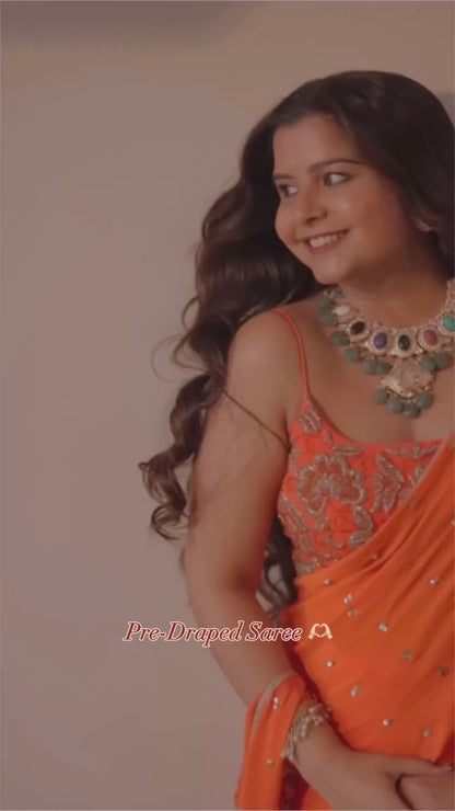 Rozaa Pre Drape Saree