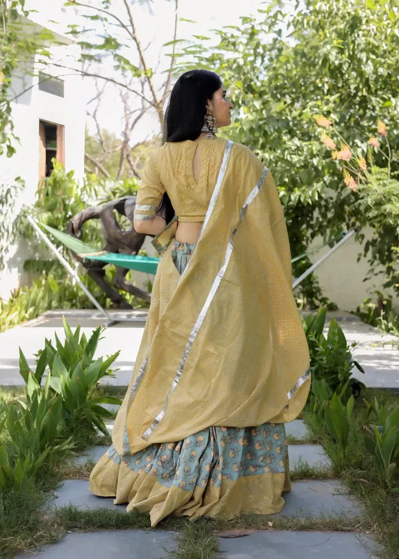 Hetal Katha Cotton Lehenga