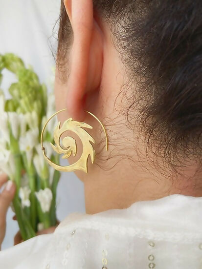 Khaleesi Brass Earrings